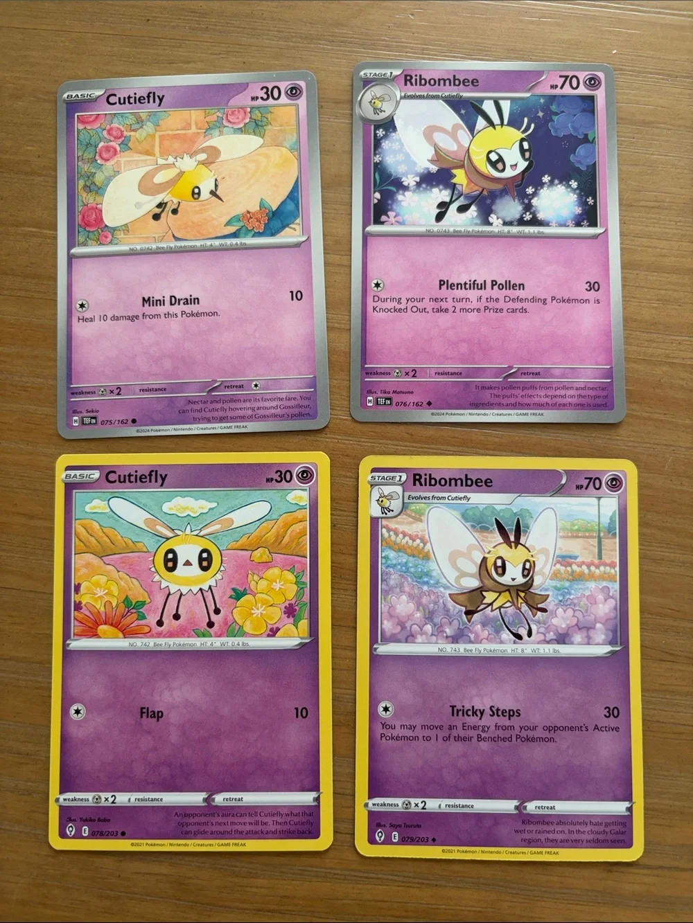 Cutiefly & Ribombee Evolution Lot | Temporal Forces + Evolving Skies | ✨5/$25✨